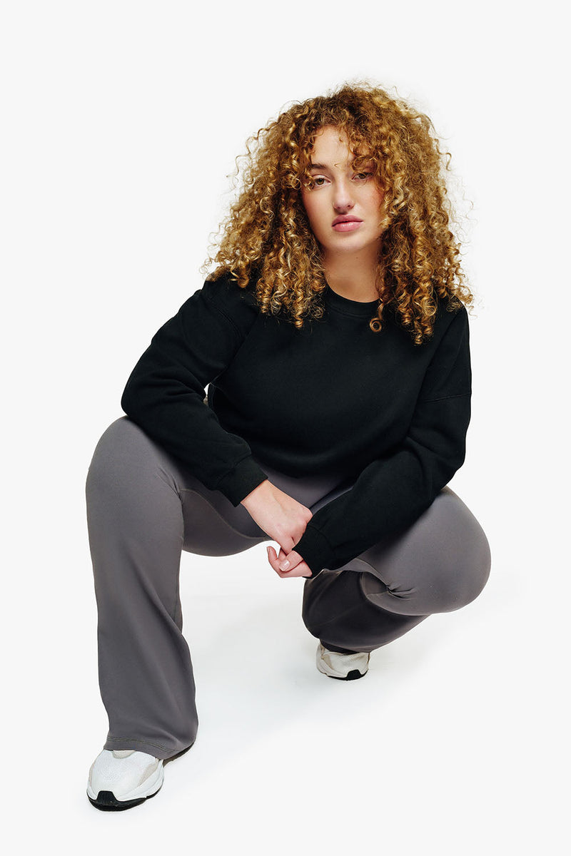 Sweatshirt Fleece  - Black