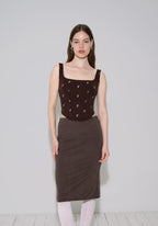 Adina Corset - Chestnut