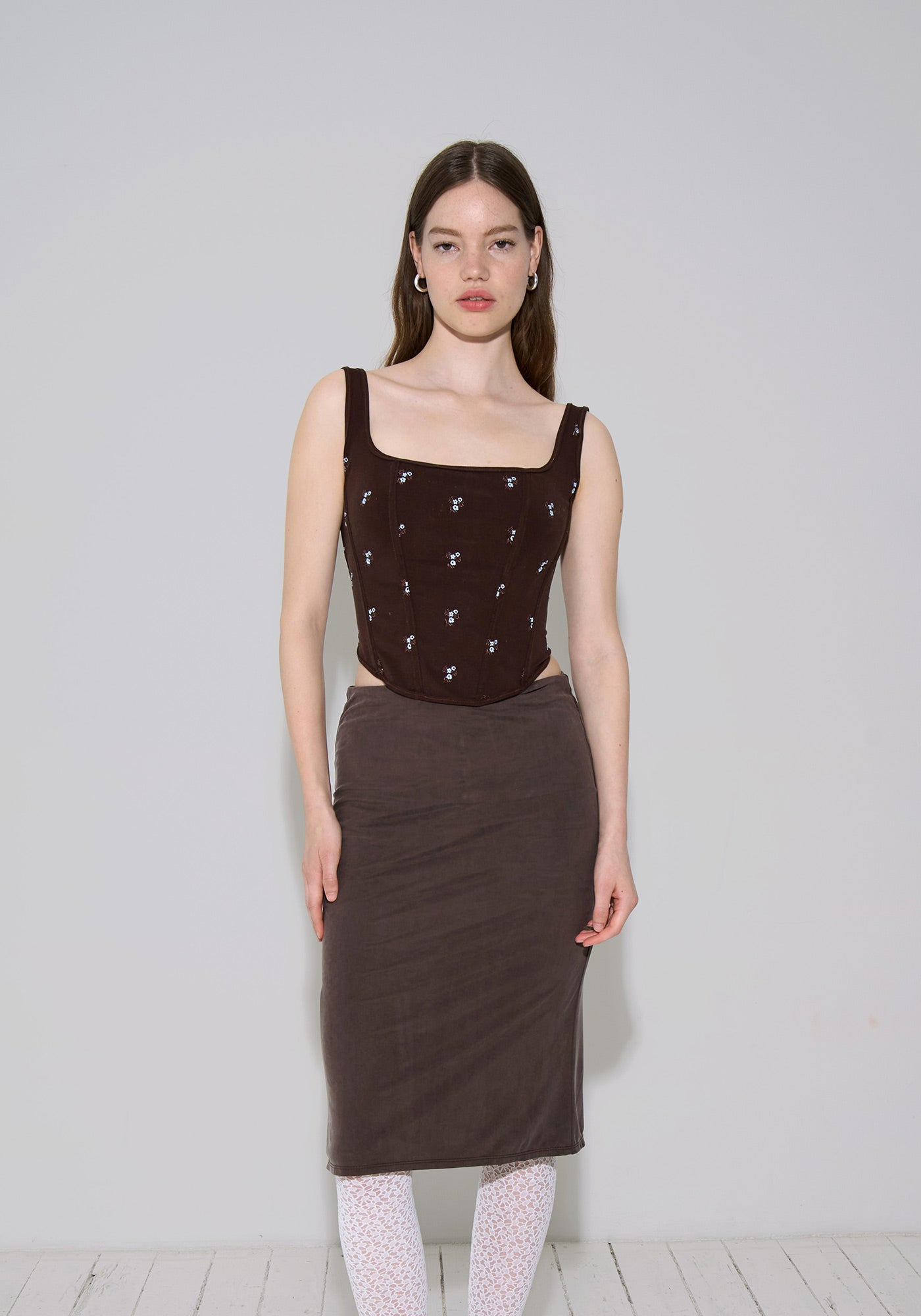 Adina Corset - Chestnut