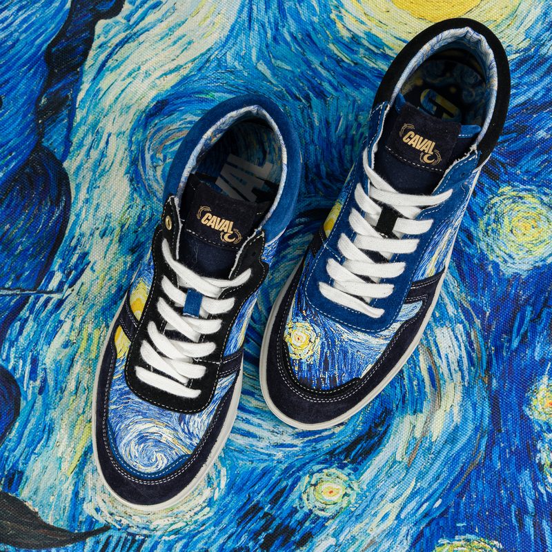 Baskets CAVAL x La Nuit étoilée - Mid