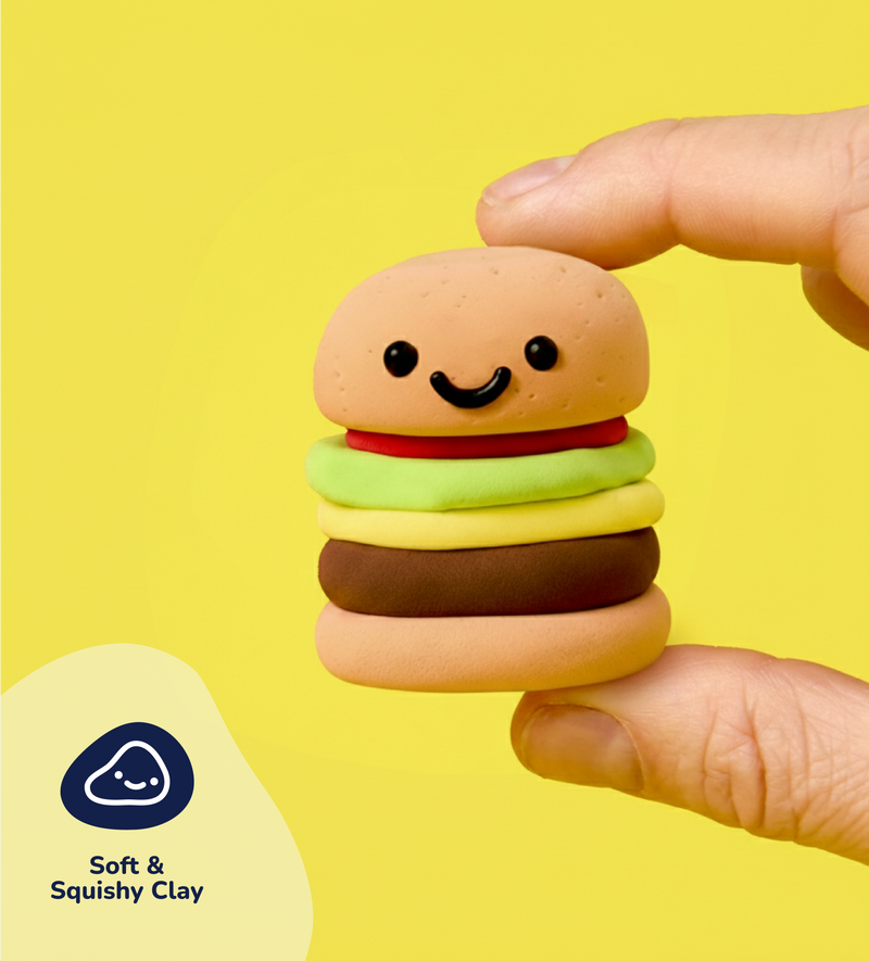 Foam Dough Collectibles: Tiny Yums - Burger & Fries