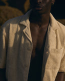 Chemise Éponge Coton Bio - Beige - Homme