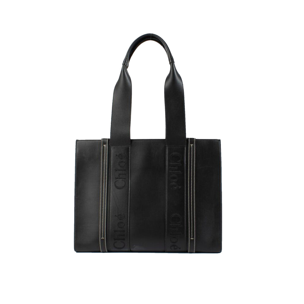 Chloe - Woody Medium Leather Tote Bag - Women - Black