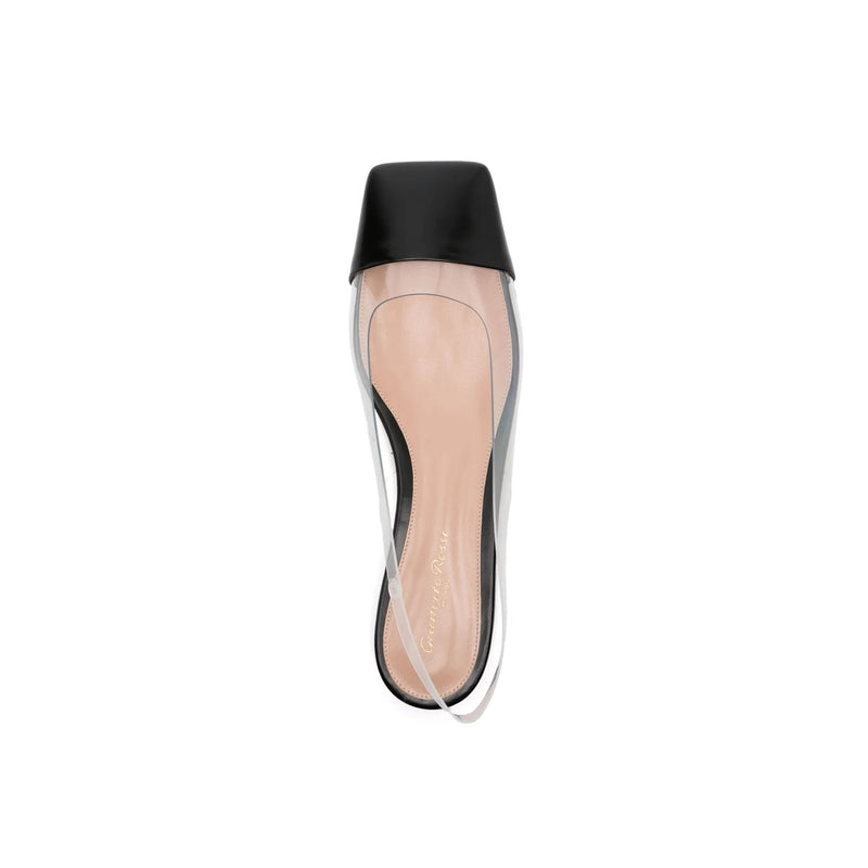 Chaussures Plates À Bride Gianvito Rossi Plexi - Femme - Black