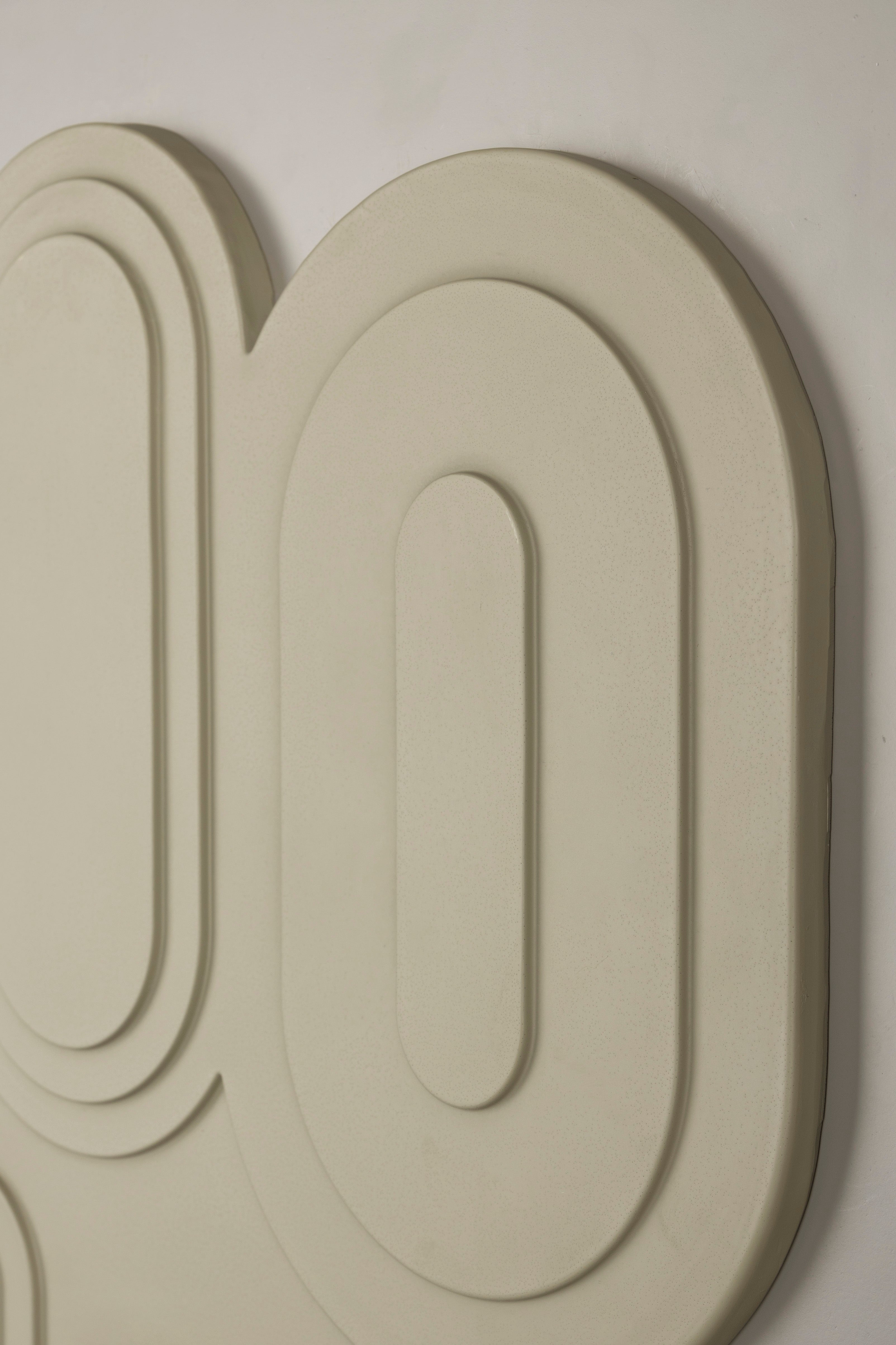 August Art - Wall Decoration - Plaster - Rice Brown/Beige