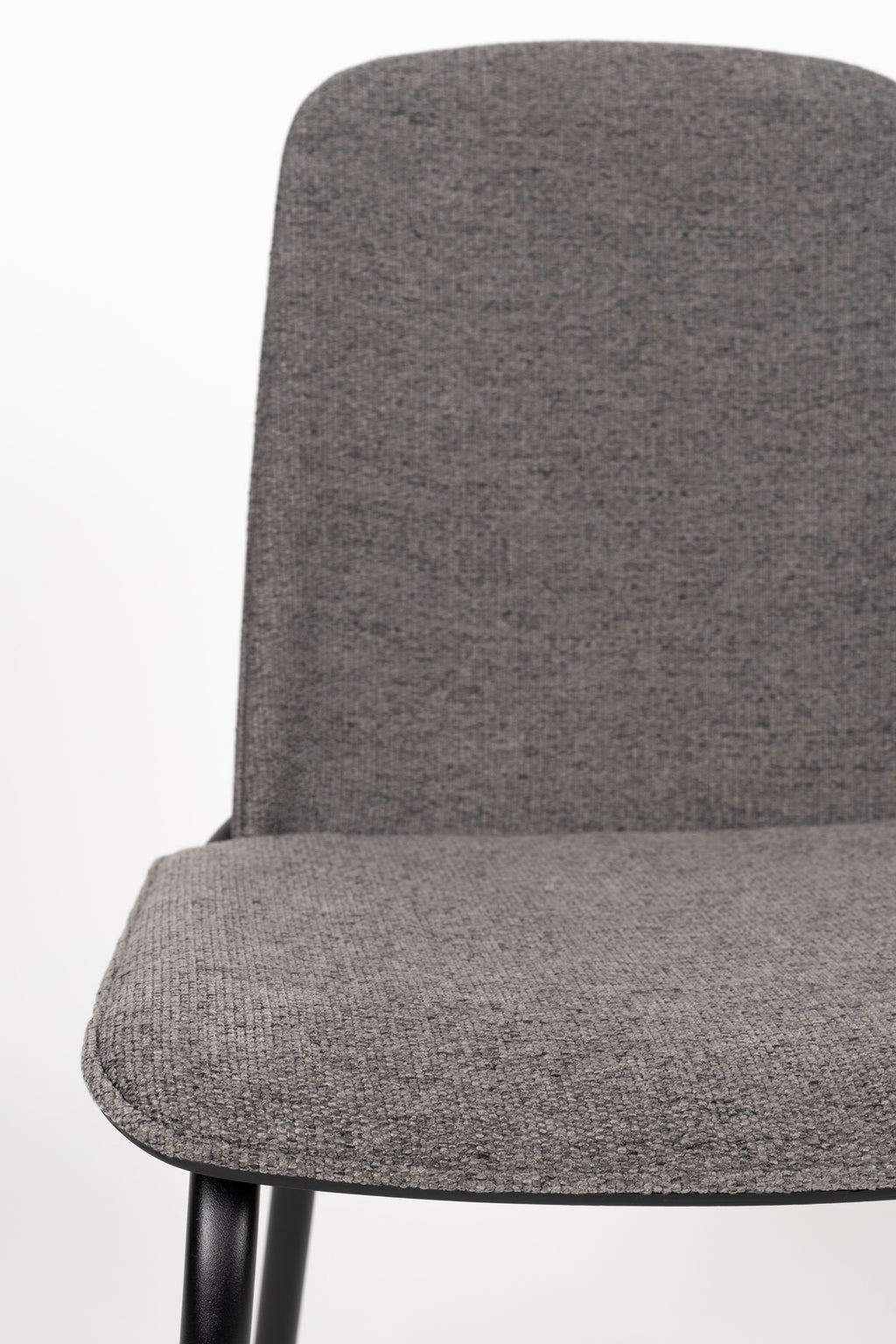 Clip - Dining Room Chair - Fabric - Black/Grey