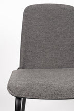 Clip - Dining Room Chair - Fabric - Black/Grey