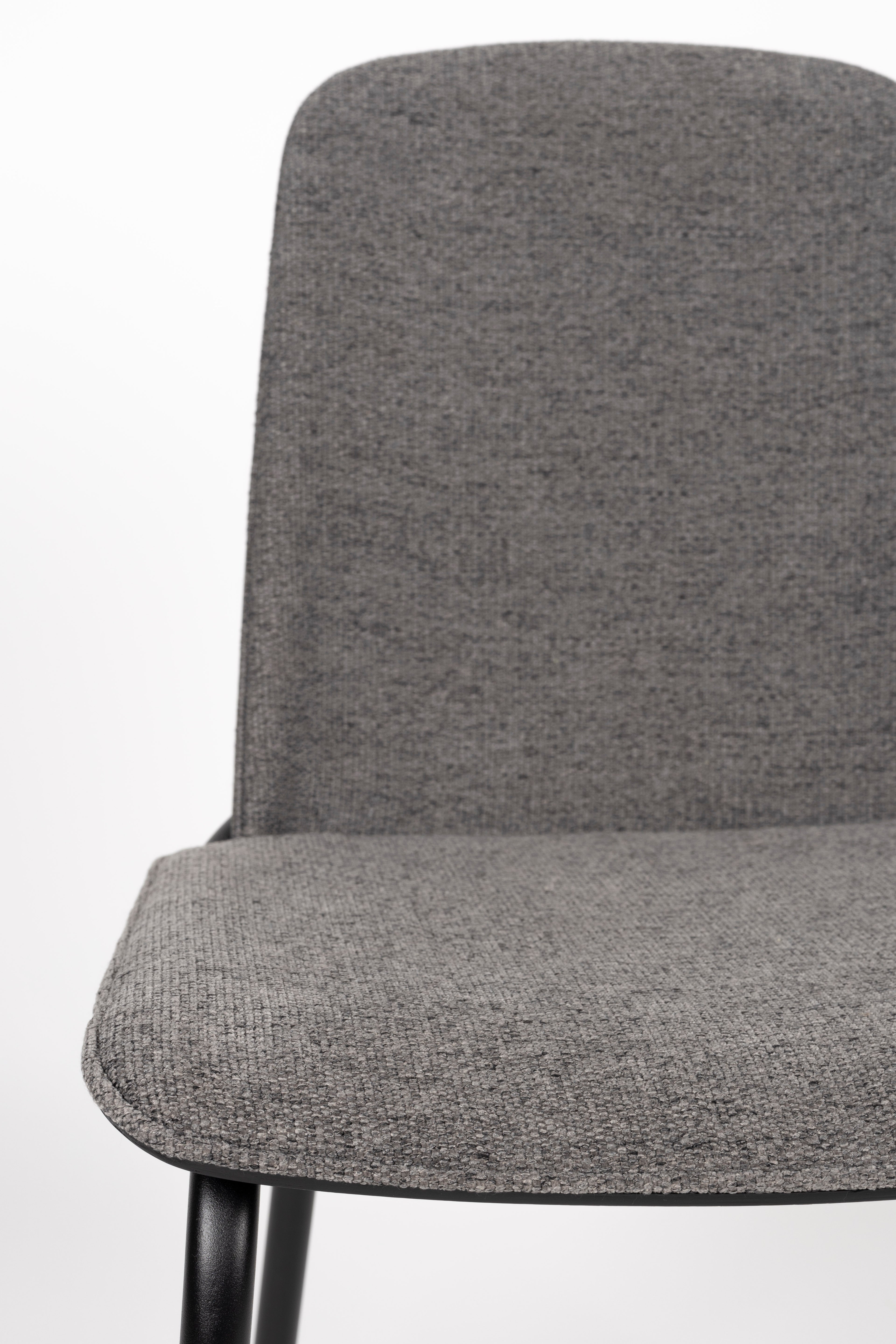 Clip - Dining Room Chair - Fabric - Black/Grey