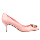 Escarpins - Dolce & Gabbana Crystal Embellished Suede - Pink