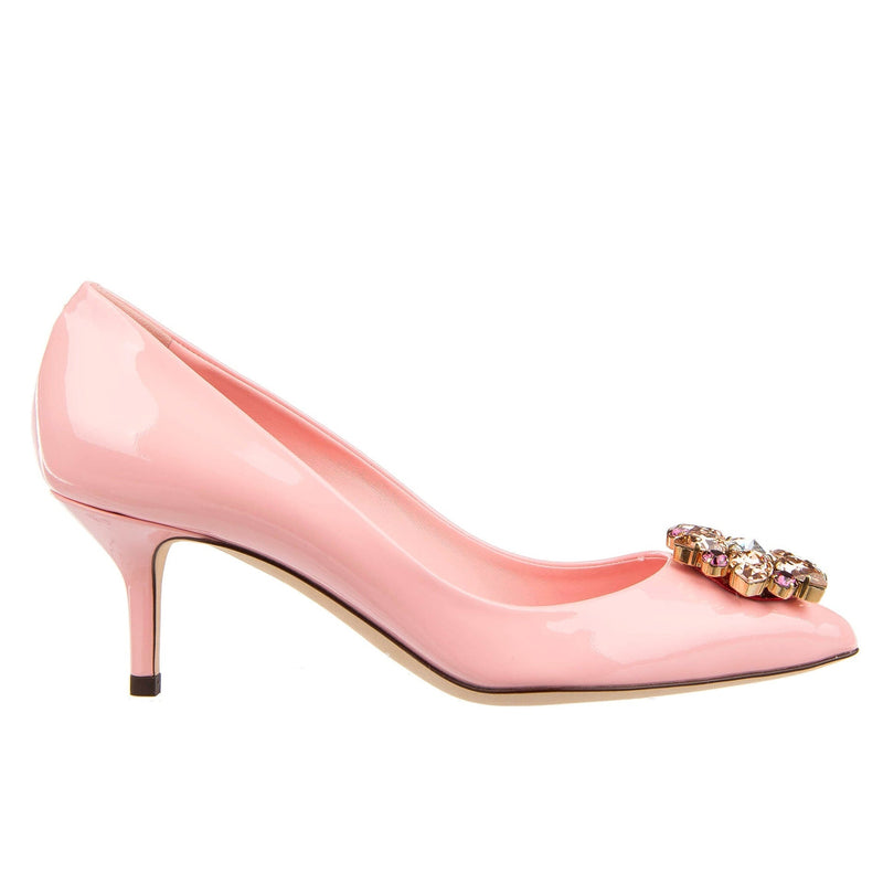 Escarpins - Dolce & Gabbana Crystal Embellished Suede - Pink