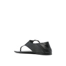 Sandales - Saint Laurent Ring Leather Flat - Black