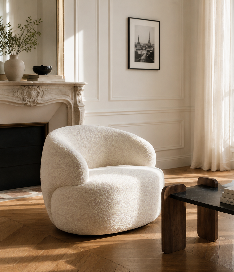 Sillón con Orejas Venedik - Blanco