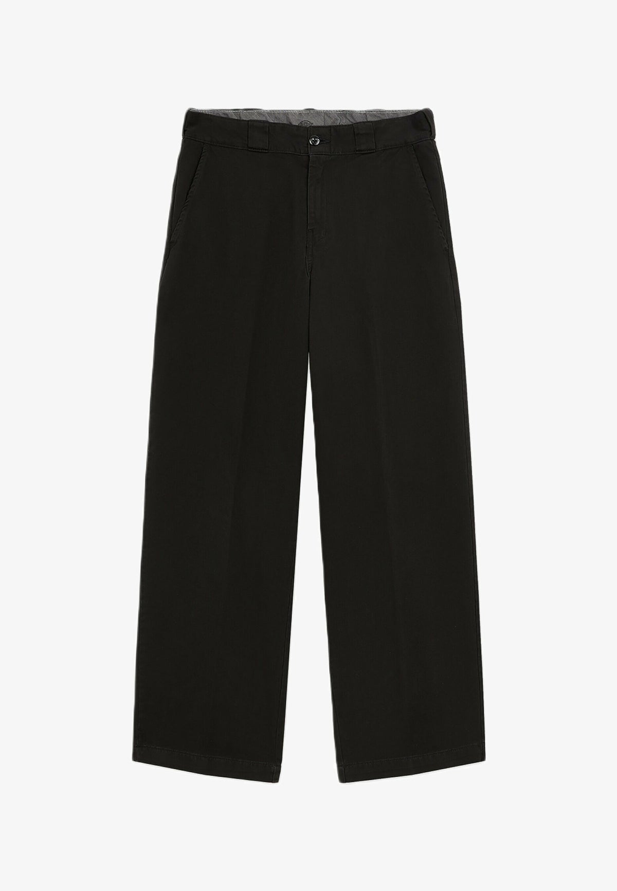 247 Garment Dye Loose Work Trousers - Black