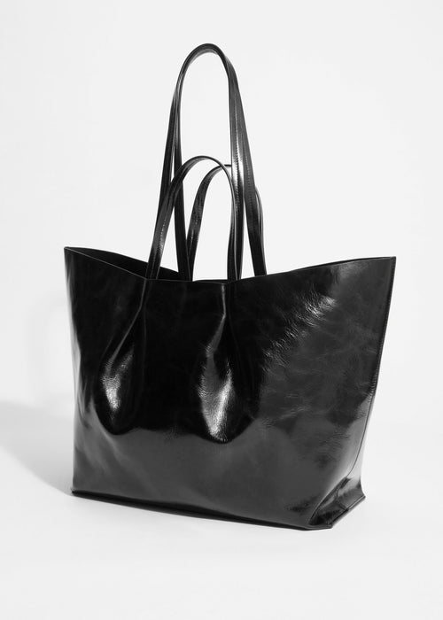 Bag Julie Tote Leather - Black - Women
