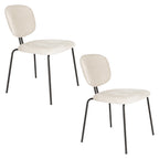 Button - Dining Chair - Polyester - Off White/Beige
