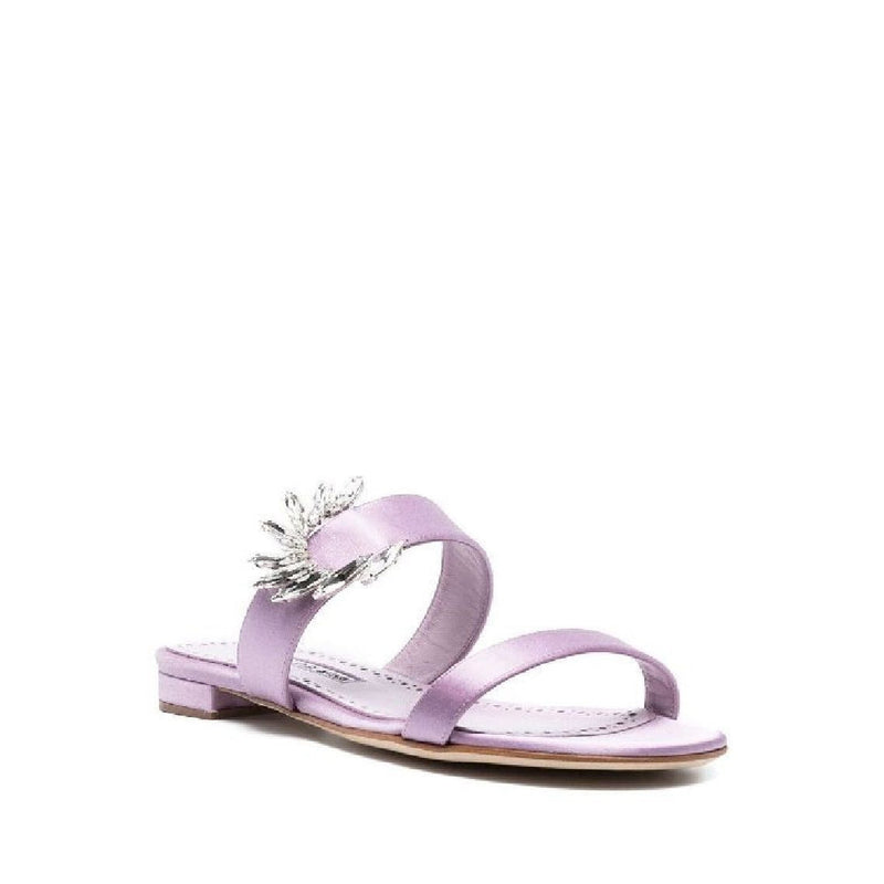 Sandales - Manolo Blahnik Chivela 010 Flat - Lilac
