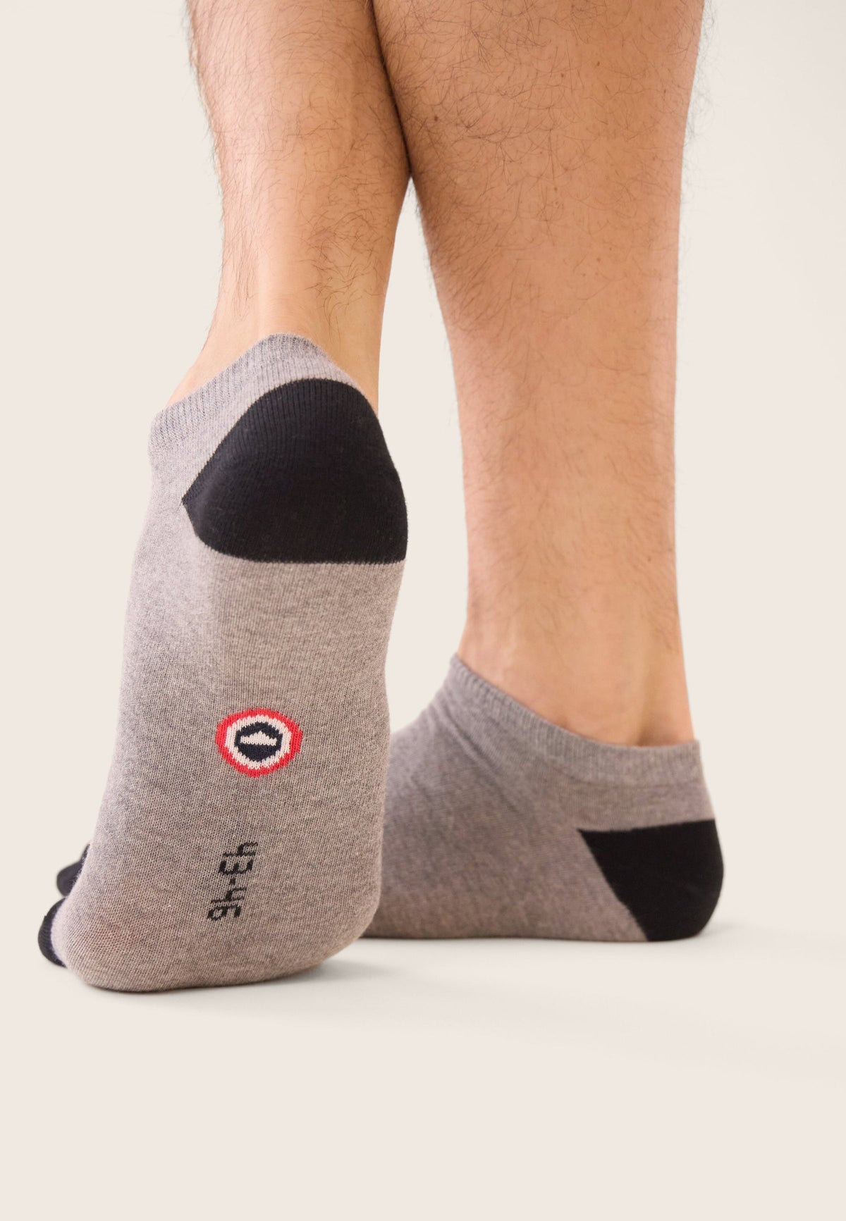 Calcetines Tobilleros Tonnerre - Gris Antracita Negro