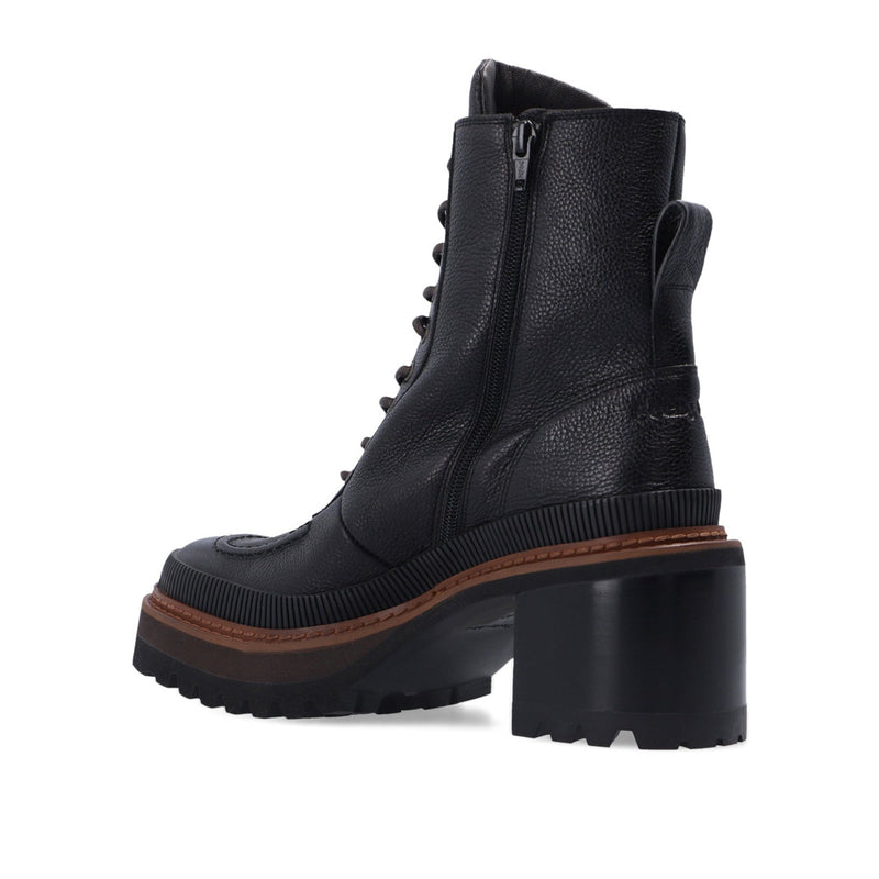 Bottes - See By Chloe Mahalia Leather Lace-Up  - Black