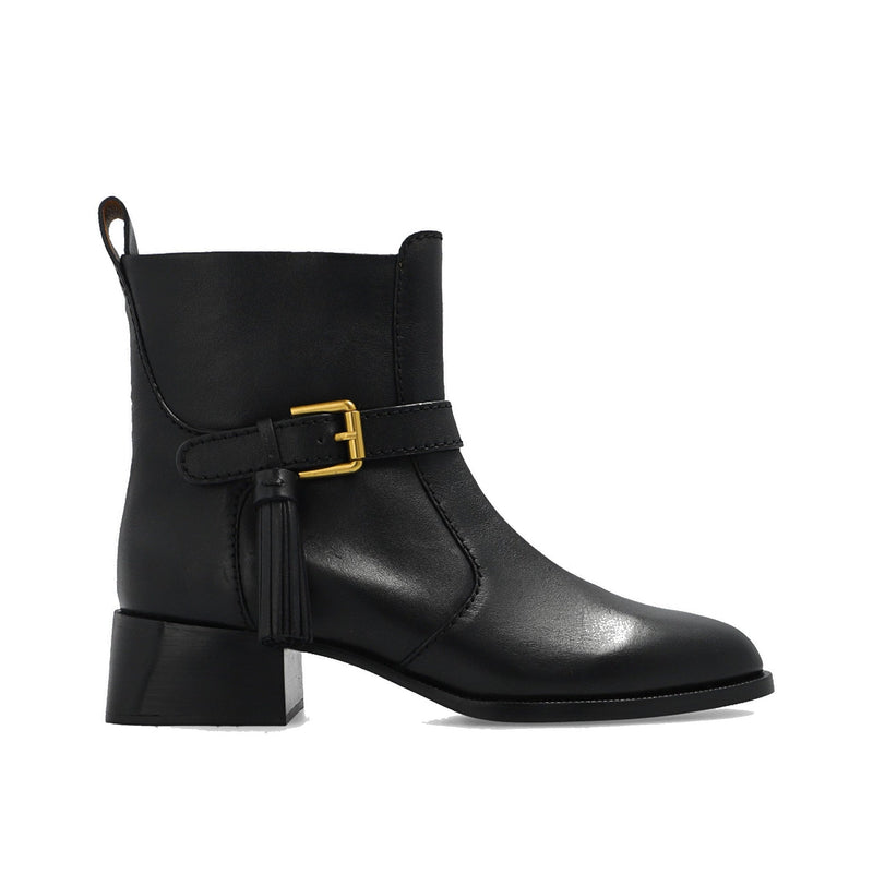 Bottes - See By Chloe Lory Leather Ankle  - Black