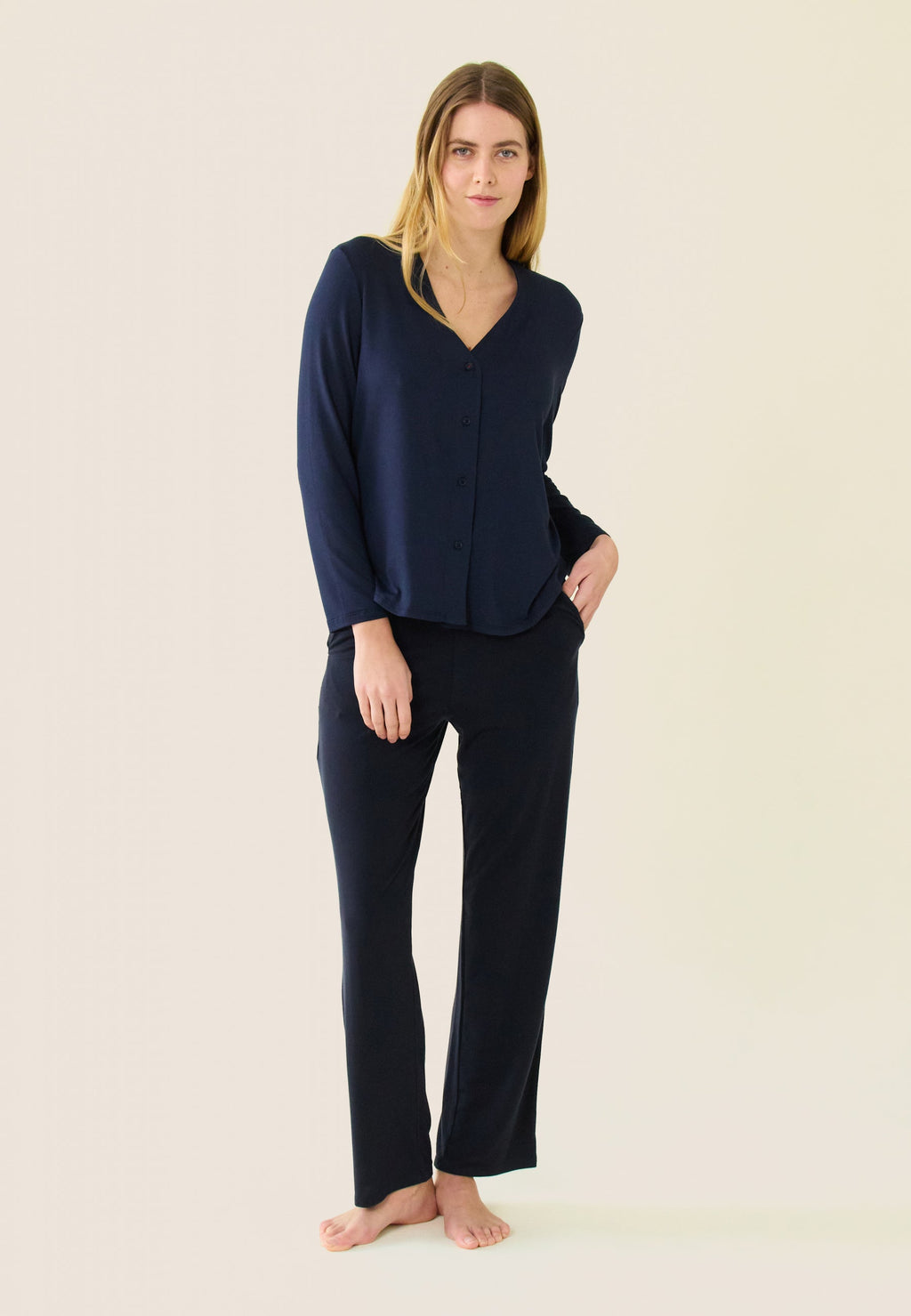 Camicia Azelle In Viscosa - Blu Marino