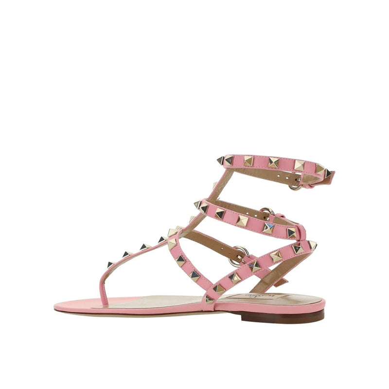 Valentino Garavani Rockstud Flip-Flop Sandals - Pink - Woman