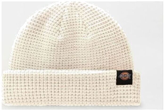 Woodworth Waffle-Knit Beanie - Ecru - Unisex