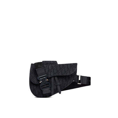 Dior Oblique Jacquard Messenger Bag - Men - Black