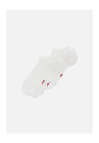 Pack of 2 Low-Cut Cotton Socks - White