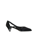 Escarpins - Prada 55Mm Cut-Out Satin - Black