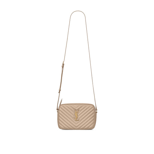 Sac Caméra Saint Laurent Lou - Femme - Beige