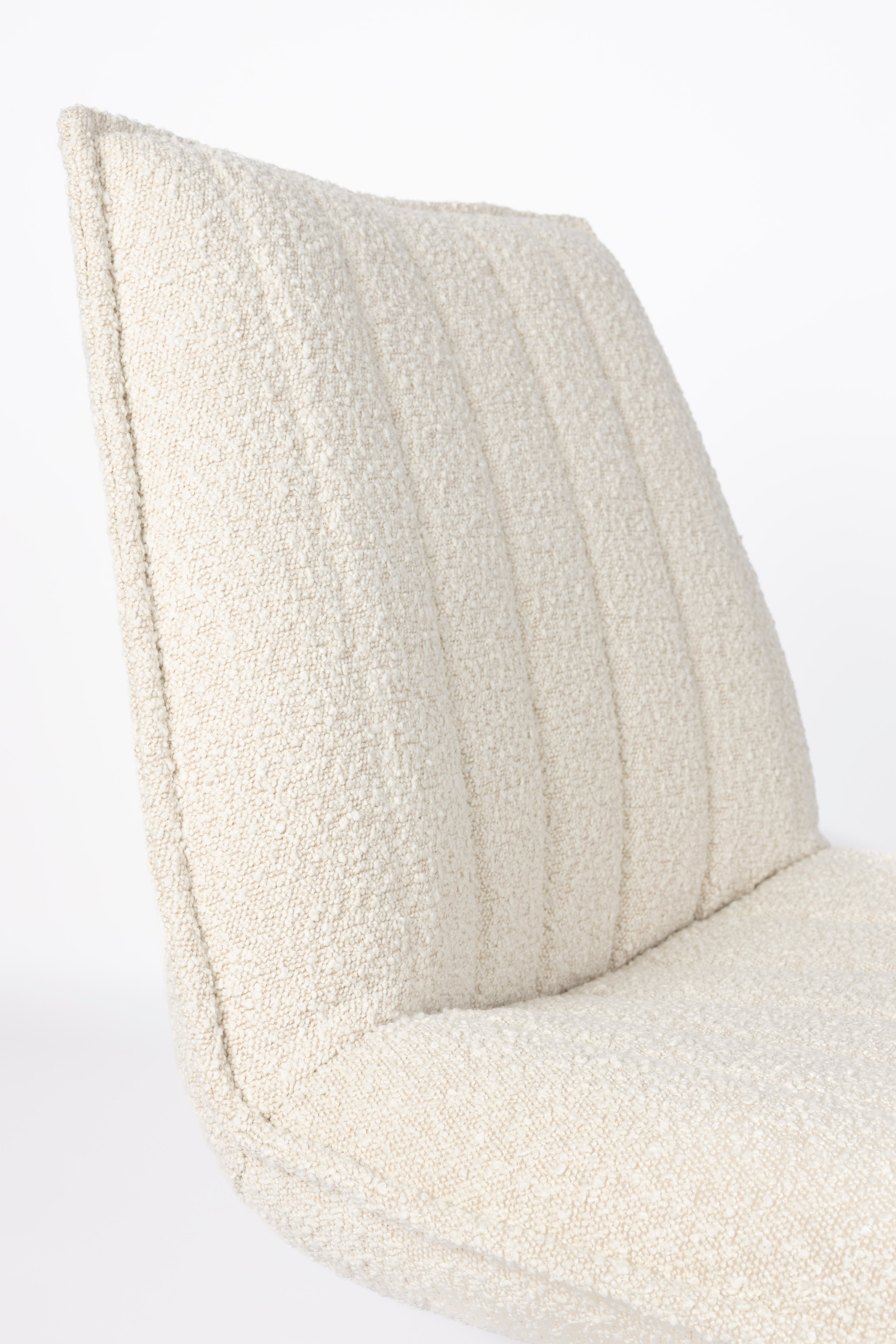 Jax Bouclé - Lounge Armchair - Fabric - Off-White