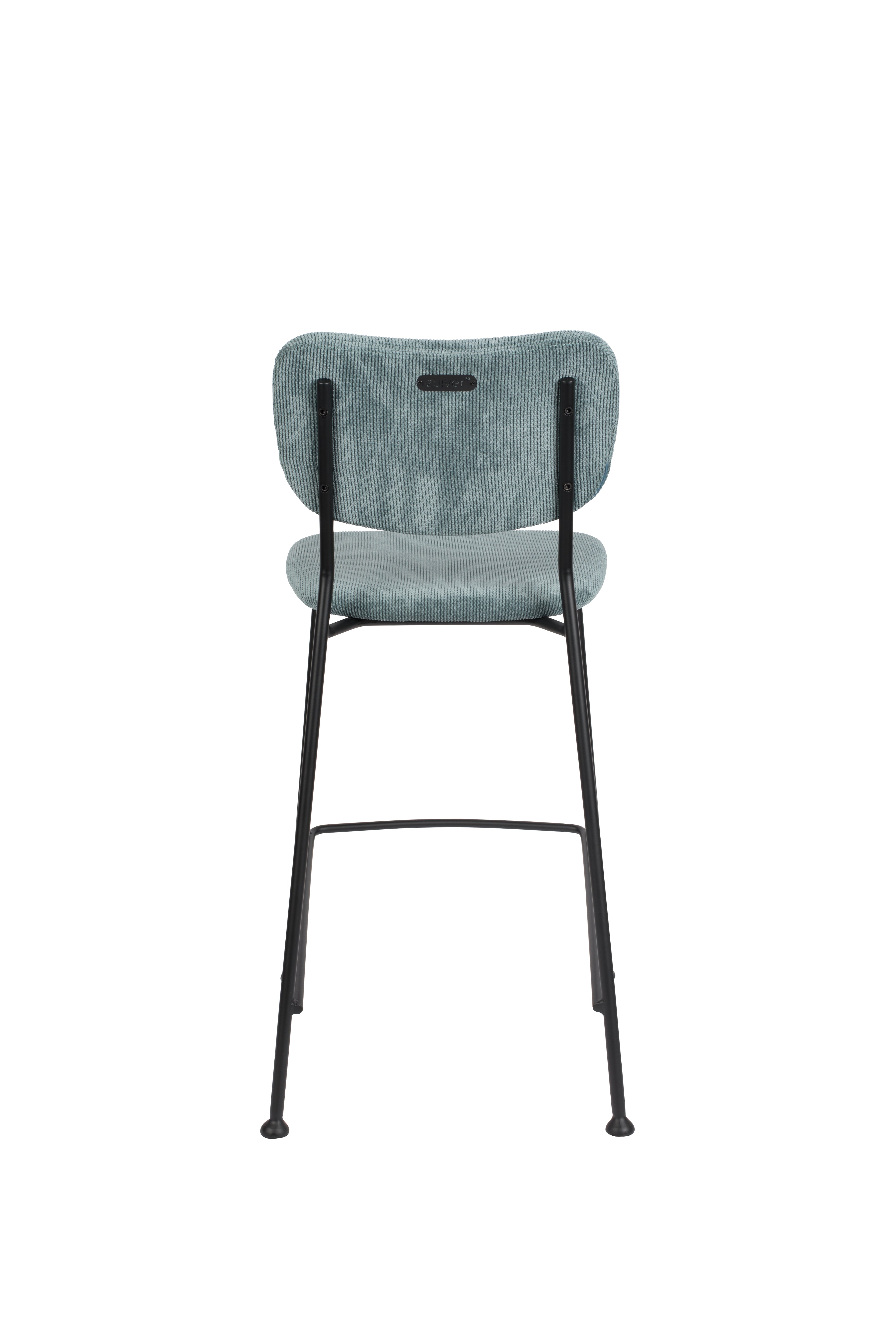Benson 64.5 Cm - Bar & Counter Stool - Fabric - Grey/Blue