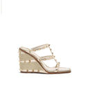 Mules - Valentino Garavani Rockstud Wedge - Gold