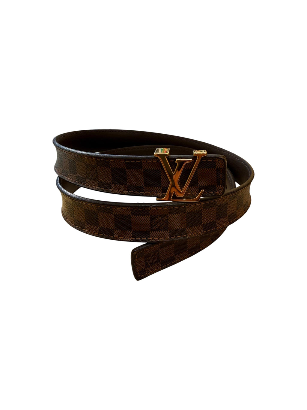 Ceinture Louis Vuitton Lv Initiales Belt Wide Toile - Marron