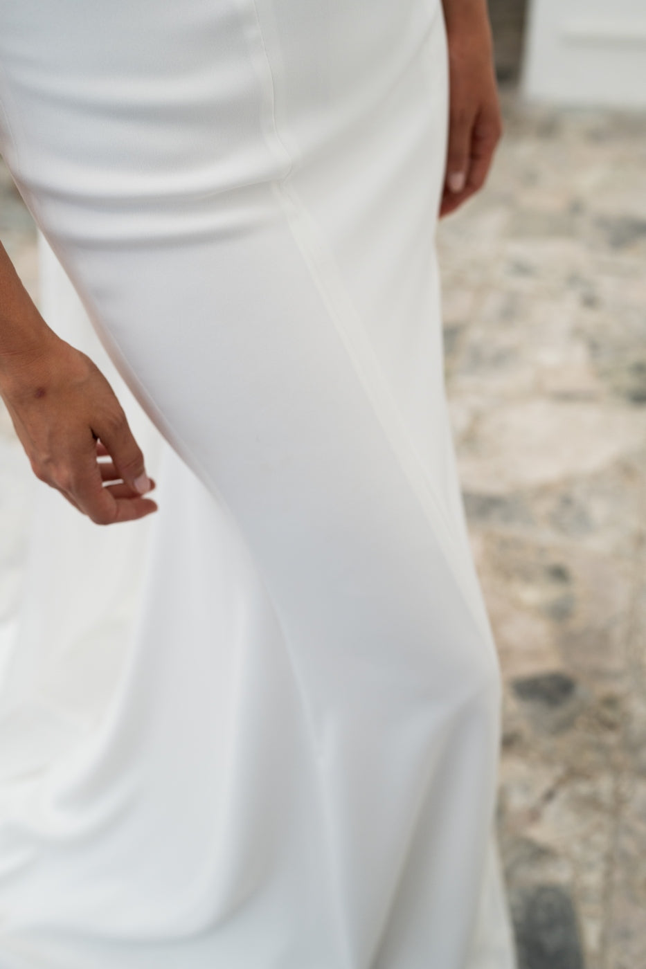 Ruby Wedding Dress - Silk White