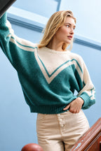 Jersey Cyclone iridiscente verde almendra