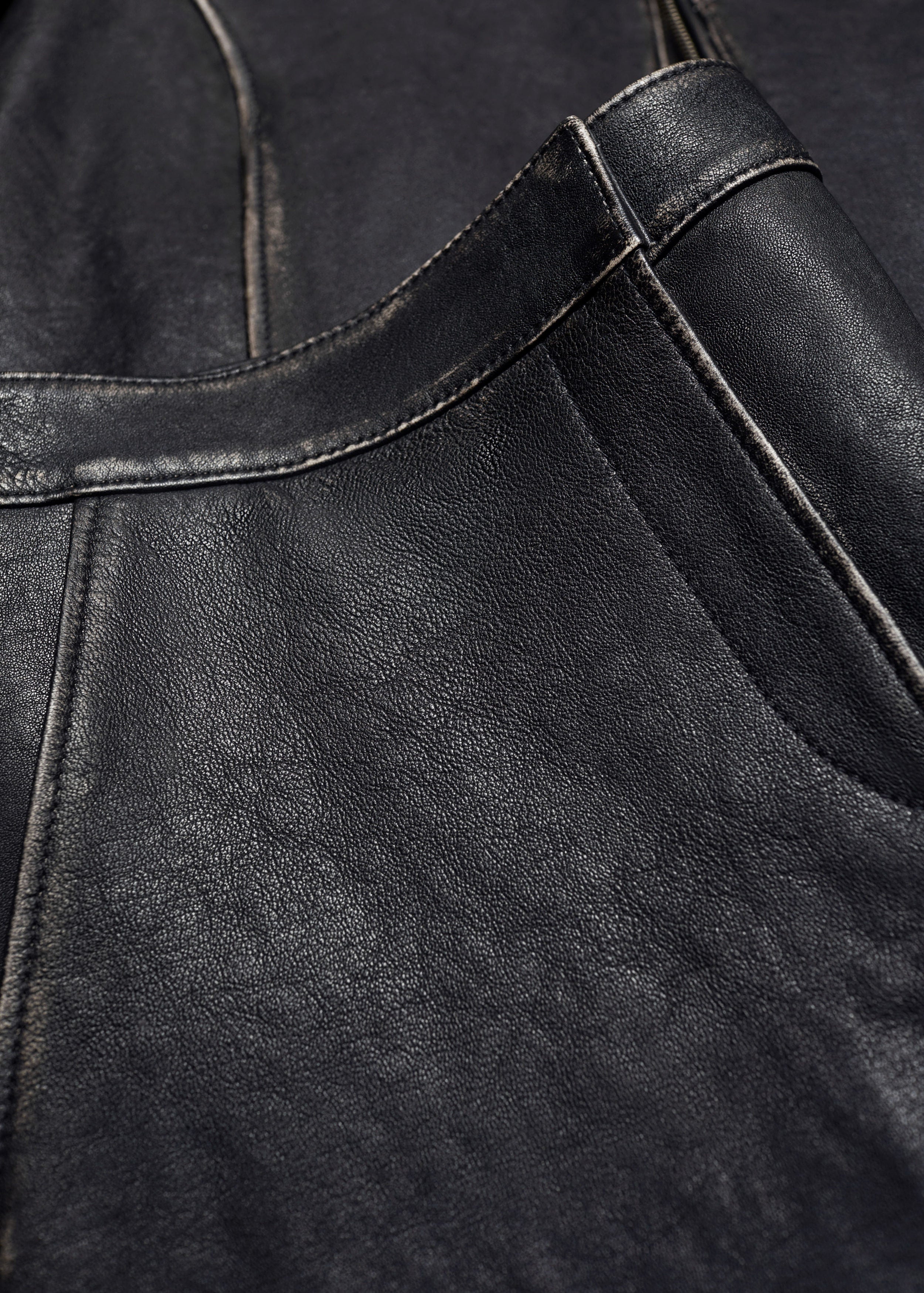 Jupe En Cuir St Unity - Noire
