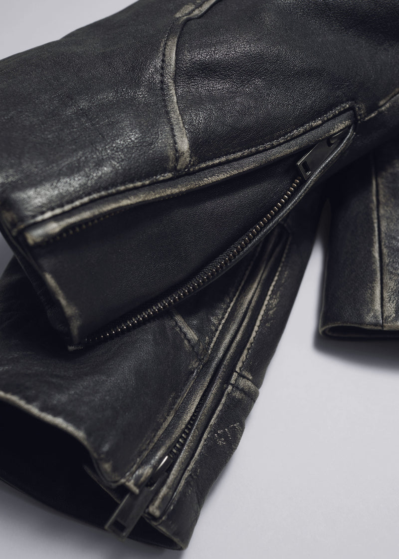 Jacket St Mariette Leather Jkt - Black - Women