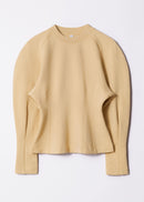 Sweatshirt Ve Jalin Sweater - Yellow - Women