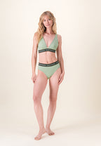 Cotton High-Waisted Rieuse Briefs - Sage Green