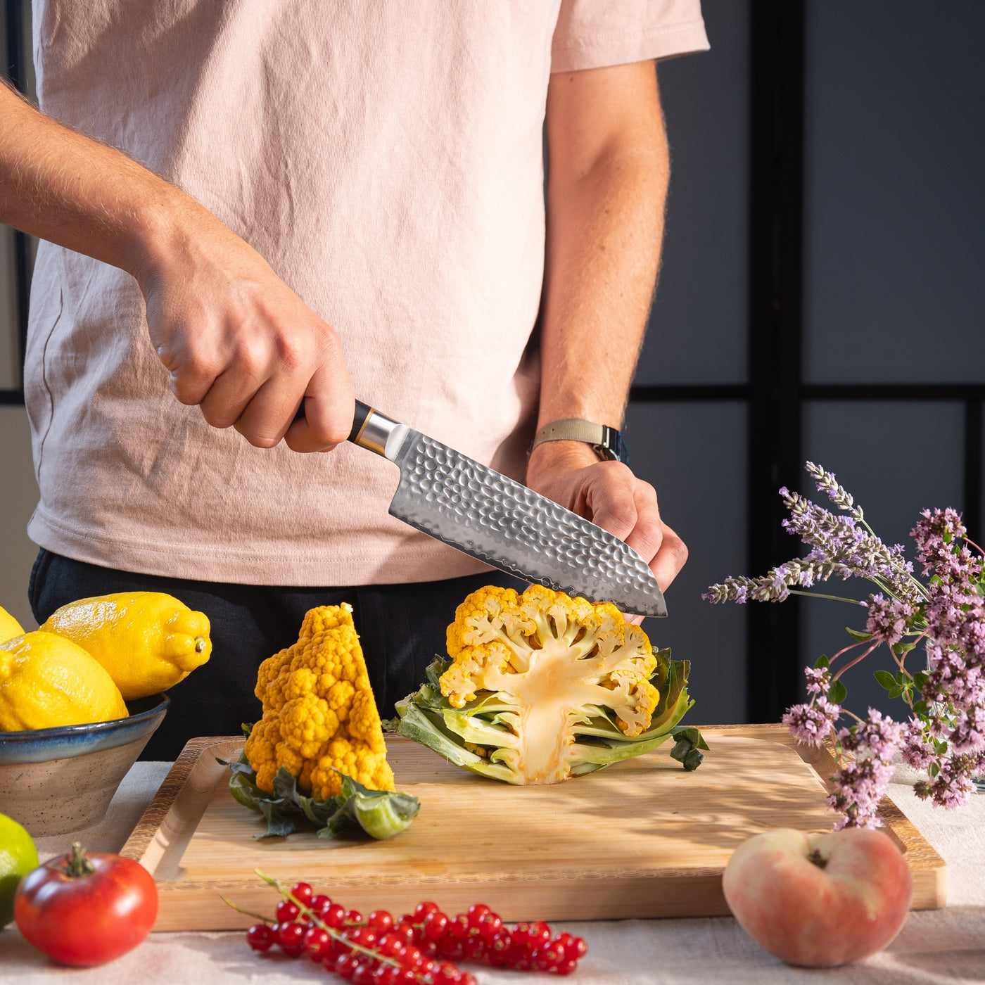 Collection Pakka San-Mai - Couteau Santoku - 18Cm