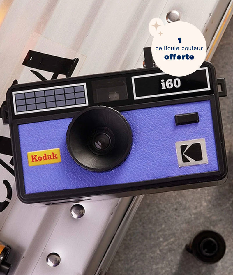 Appareil Photo Argentique - I60 - Noir & Violet - 1 Pellicule Couleur Offerte - Kodak