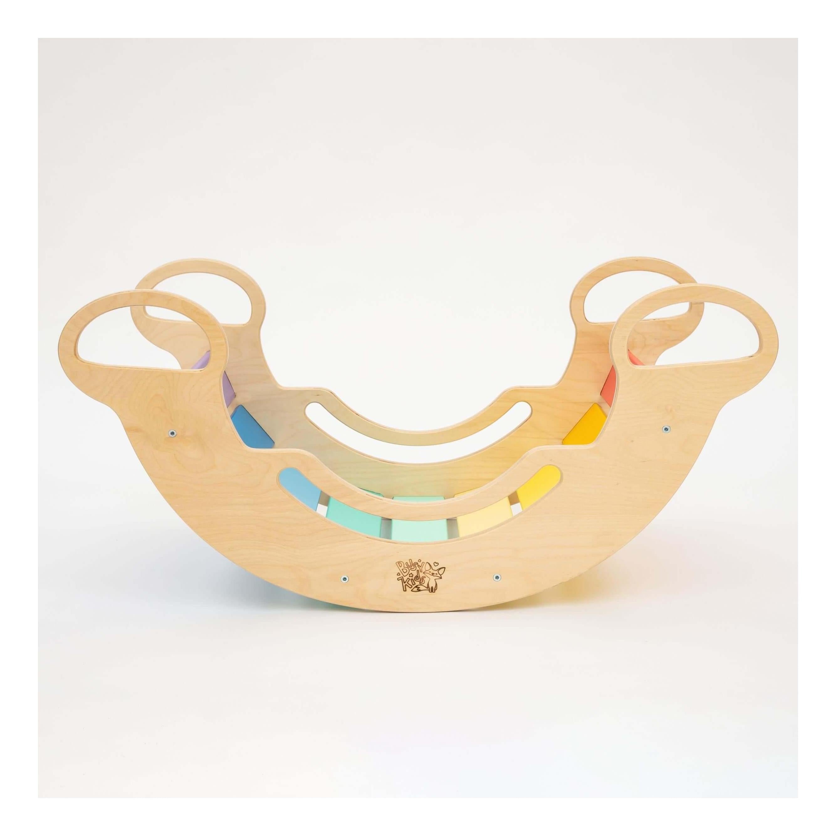 Bascule d’équilibre/Rocker - couleurs arc-en-ciel - Busy-kids.fr