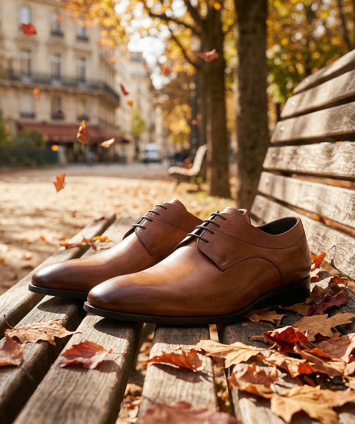 Derby Umberto - Marron Patiné