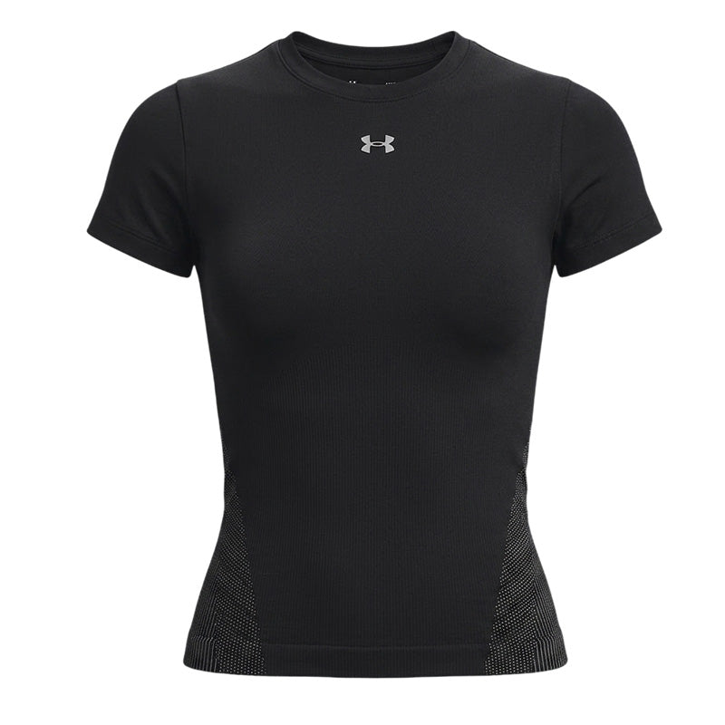 T-Shirt Vanish Seamless Ss - Black, Steel. - Femme