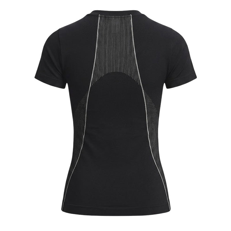 T-Shirt Vanish Seamless Ss - Black, Steel. - Femme