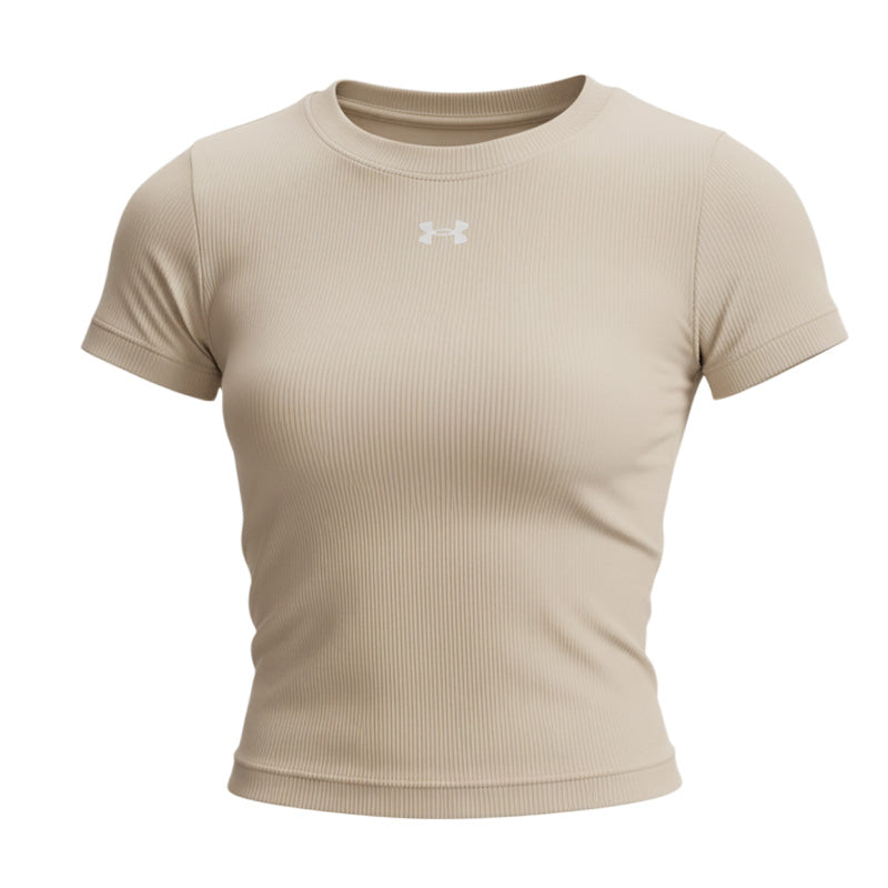 T-Shirt Vanish Seamless Ss - Beige, Blanc - Femme