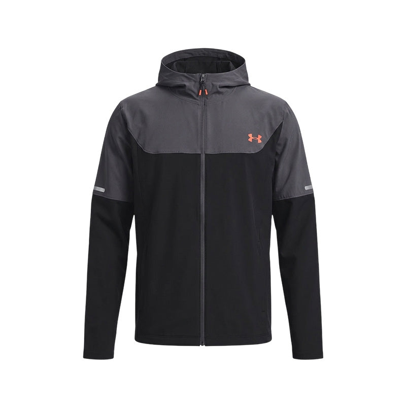 Tech Utility Woven Track Jacket - Black, Castlerock, Venom Red - Men