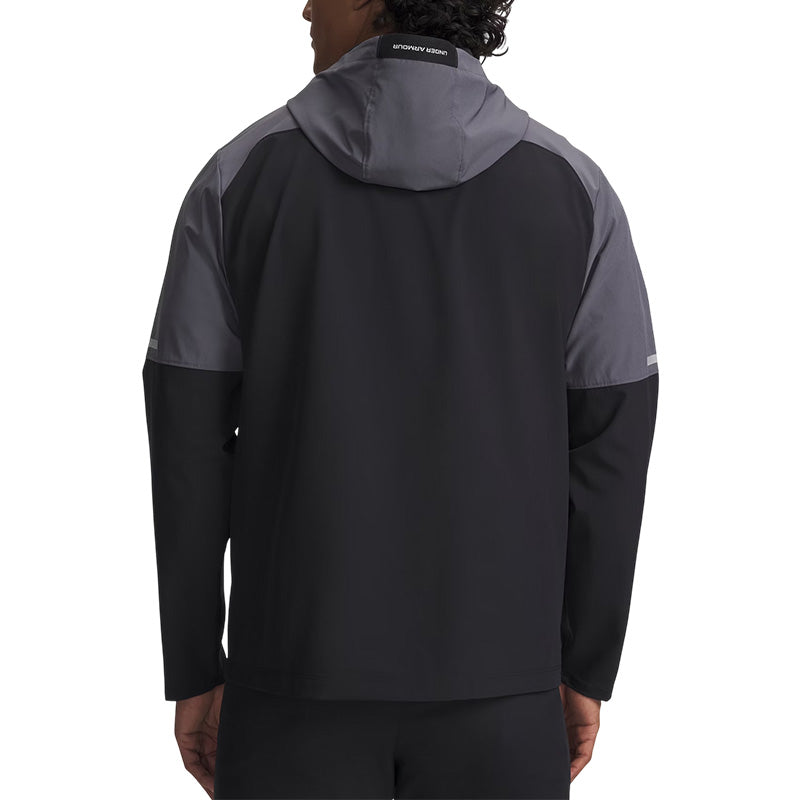Tech Utility Woven Track Jacket - Black, Castlerock, Venom Red - Men
