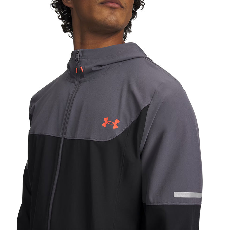Tech Utility Woven Track Jacket - Black, Castlerock, Venom Red - Men